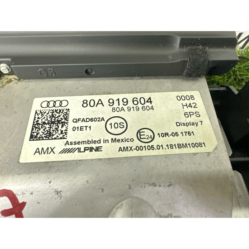 Монитор (электрика) AUDI Q5 FY 2018 2.0 DAYB 80A919604