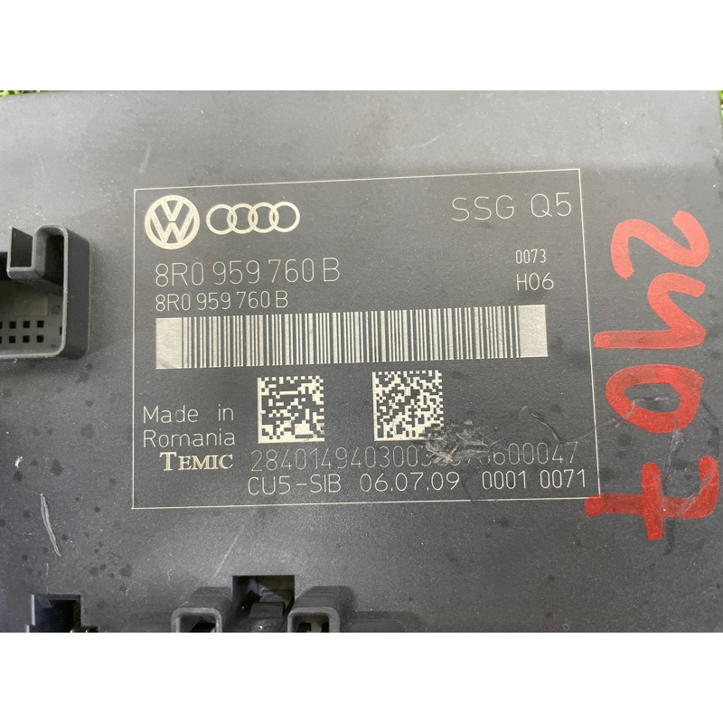 Блок управления сиденьем (электрика / блок управления) AUDI Q5 8R 2010 3.2 CALB 8R0959760B