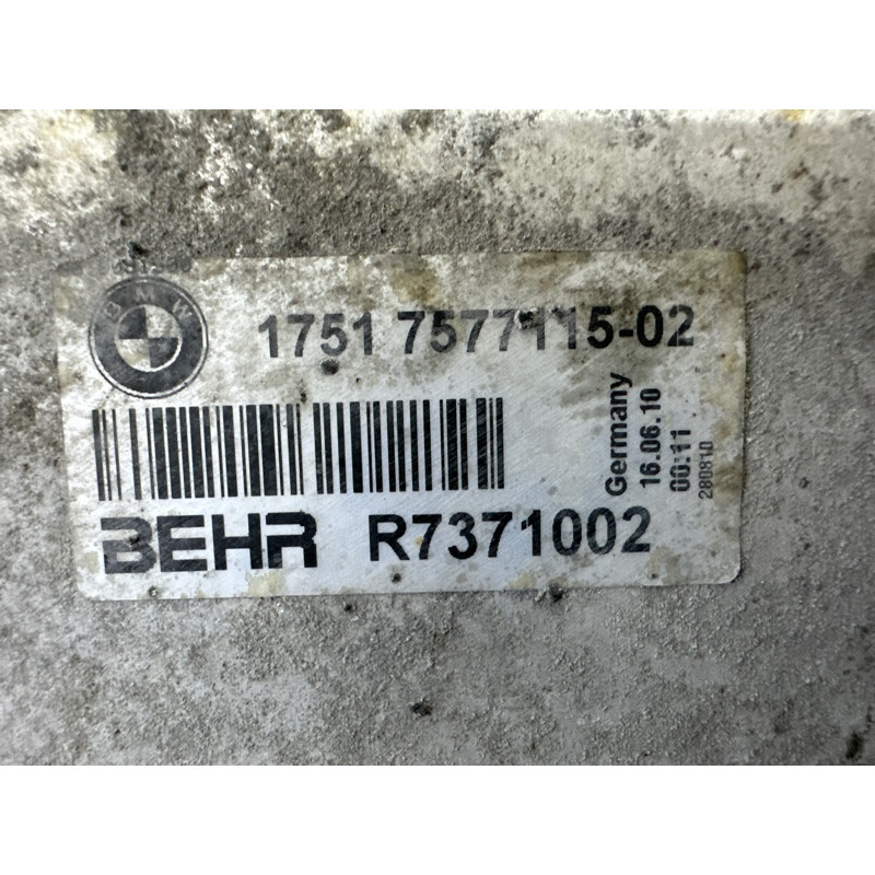 Интеркулер (система охлаждения) BMW 7-series F01 2011 3.0 N54 17517577115