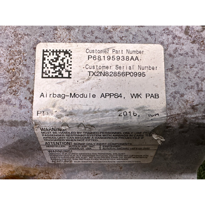 Airbag торпеди (airbag/безопасность) Jeep Grand Cherokee WK2 2017 68195938AA