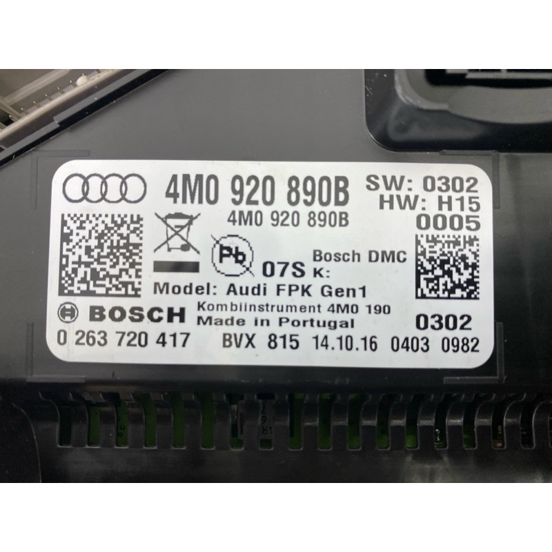 Панель приладів (салон) AUDI Q7 4M 2017 3.0 CREC 4M0920890B