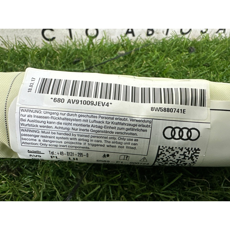 Airbag шторка (airbag/безопасность) AUDI A4 B9 2017 2.0 TFSI 8W5880741E