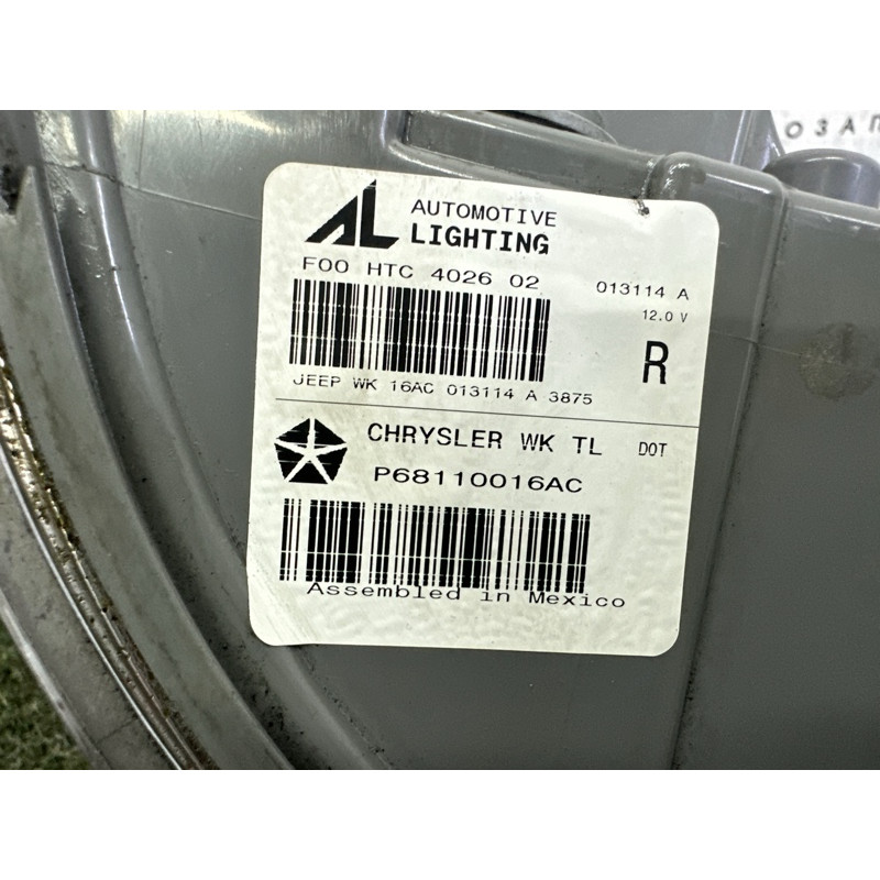 Задний фонарь (оптика) Jeep Grand Cherokee WK2 2014 3.0 Diesel 68110016AC
