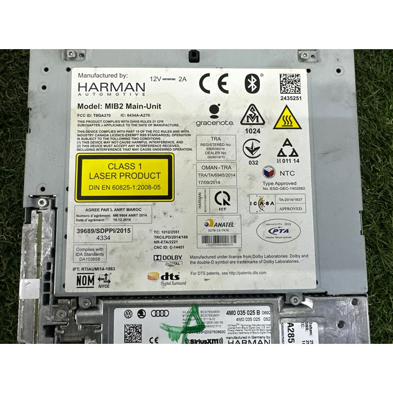 Блок управления мультимедиа (электрика / блоки управления) AUDI Q7 4M 2017 3.0 TFSi 4M0035027B