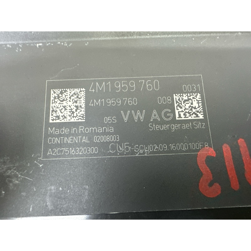 Блок управления сиденьем (электрика / блоки управления) AUDI Q7 4M 2017 3.0 TFSi 4M1959760