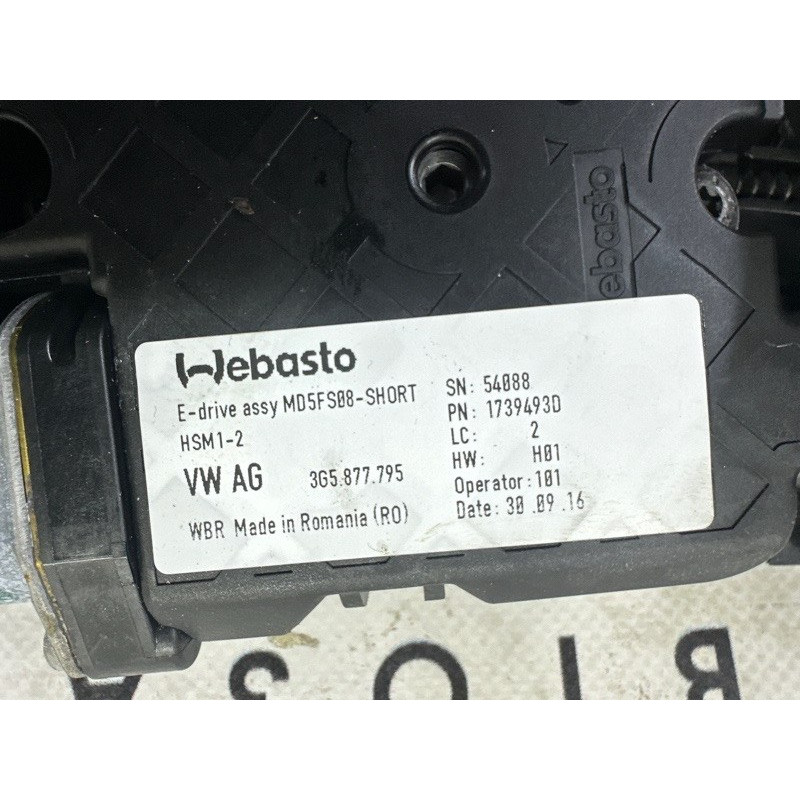 Люк (кузов і елементи) AUDI A4 B9 2017 2.0 TFSI 8W5877049A