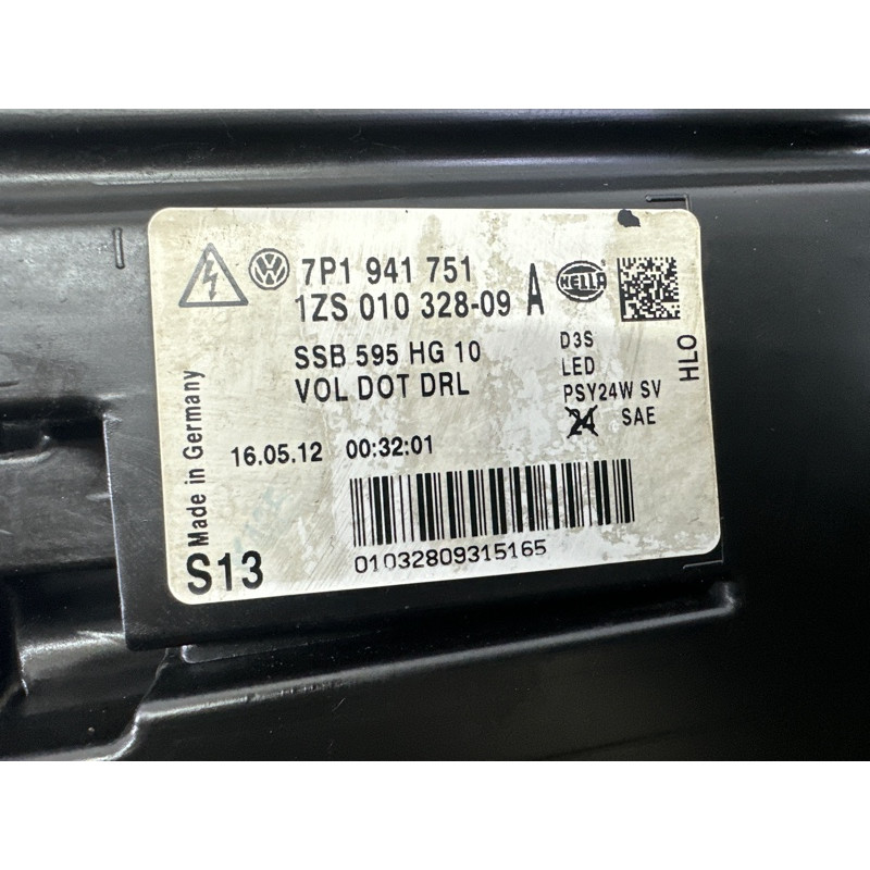 Фара (оптика) Volkswagen Touareg NF 2013 3.0 Hybrid 7P1941751A