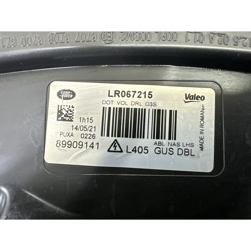 Фара (оптика) LAND ROVER Range Rover L405 2016 5.0 LR067215