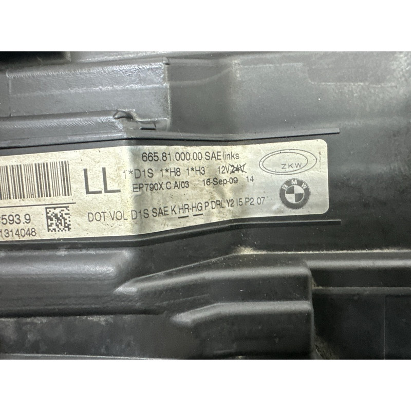 Фара (оптика) BMW 3-series E90 2010 3.0 N54 63117240261