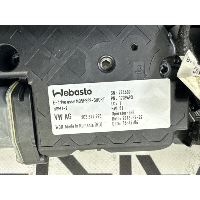 Люк (кузов и элементы) AUDI A4 B9 2018 2.0 DBPA 8W5877049B