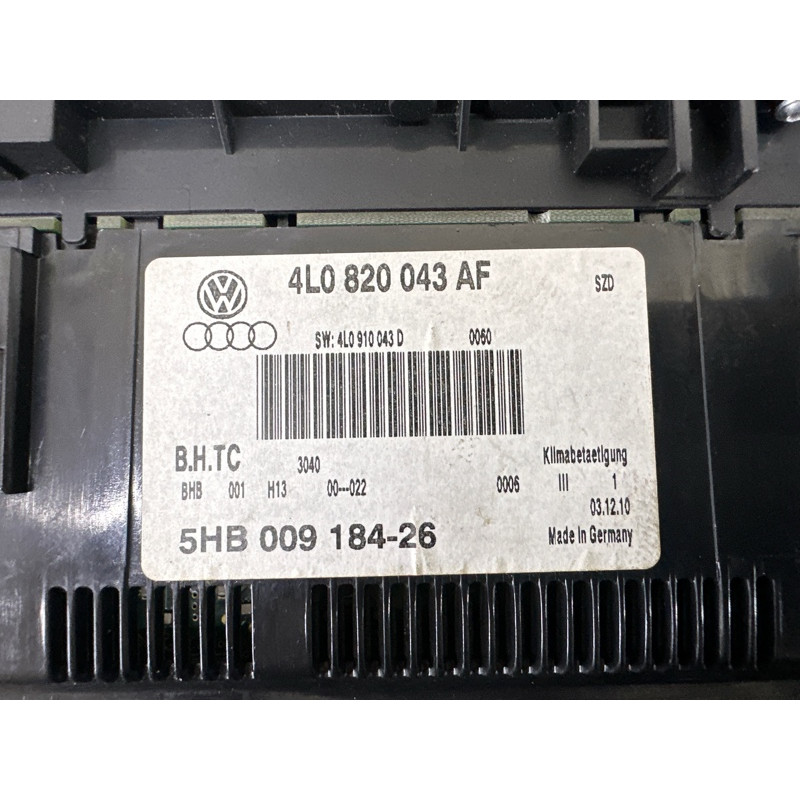 Блок управления климат-контролем (электрика / блоки управления) AUDI Q7 4L 2011 3.0 TFSi 4L0820043AFSZD