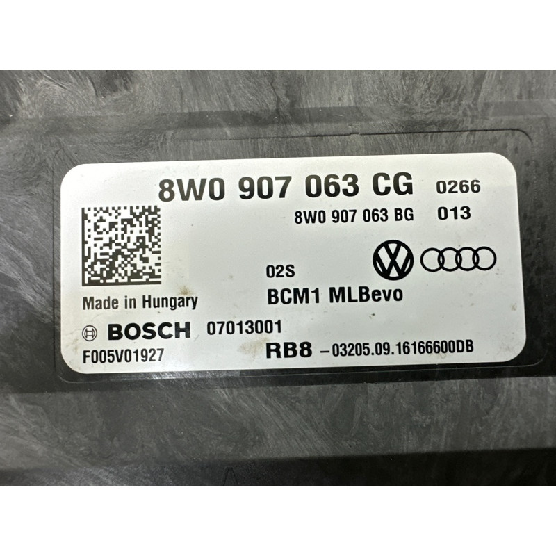 Модуль BCM (електрика / блоки управління) AUDI Q7 4M 2017 3.0 TFSi 8W0907063CG