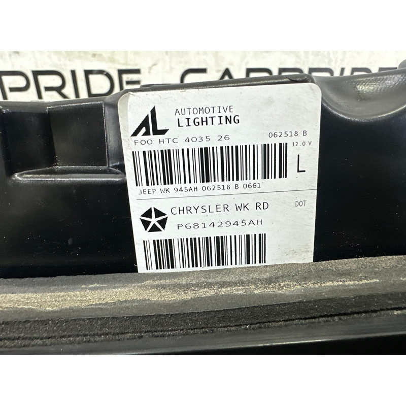 Задний фонарь (оптика) Jeep Grand Cherokee WK2 2018 3.6 68142945AF