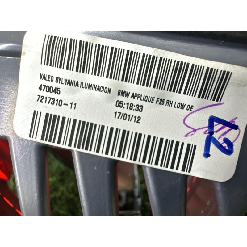 Задний фонарь (оптика) BMW X3 F25 2012 3.0 63217217310