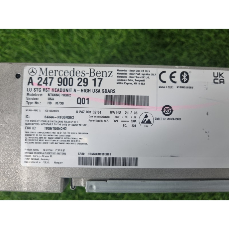 Блок управления мультимедиа (электрика / блоки управления) Mercedes-Benz EQB 350 X243 2022 A2479003918