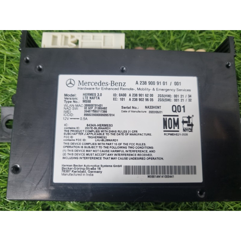 Блок коммуникации (закрытая категория) Mercedes-Benz EQB 350 X243 2022 A2389001106