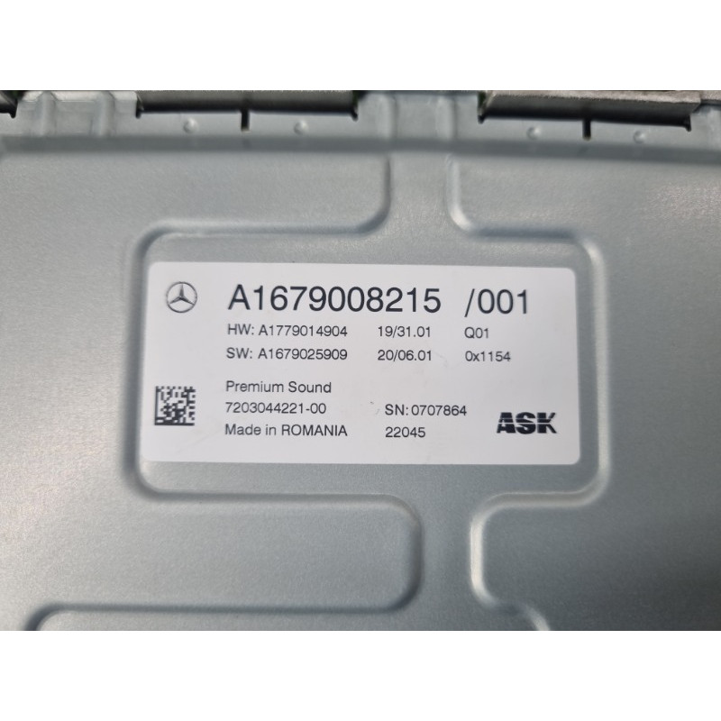 Усилитель звука (электрика) Mercedes-Benz EQB 350 X243 2022 A1679008215