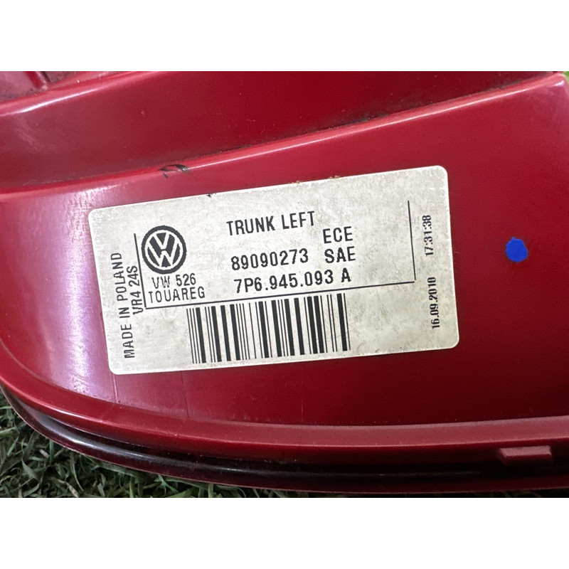 Задний фонарь (оптика) Volkswagen Touareg NF 2012 3.0 Hybrid CGFA 7P6945093C