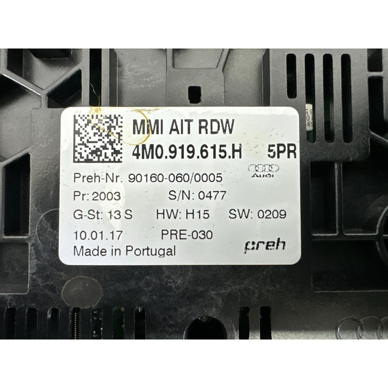 Блок управления мультимедиа (электрика / блоки управления) AUDI Q7 4M 2017 2.0 TFSI 4M0919615H