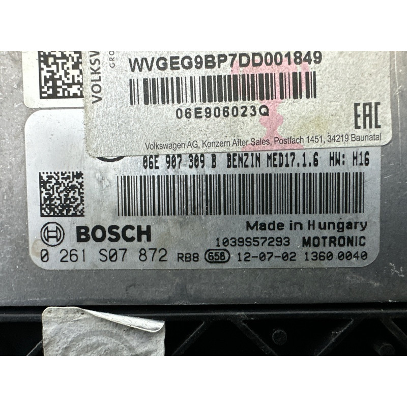 Блок управління двигуном (електрика / блоки управління) Volkswagen Touareg NF 2013 3.0 Hybrid 06E906023Q