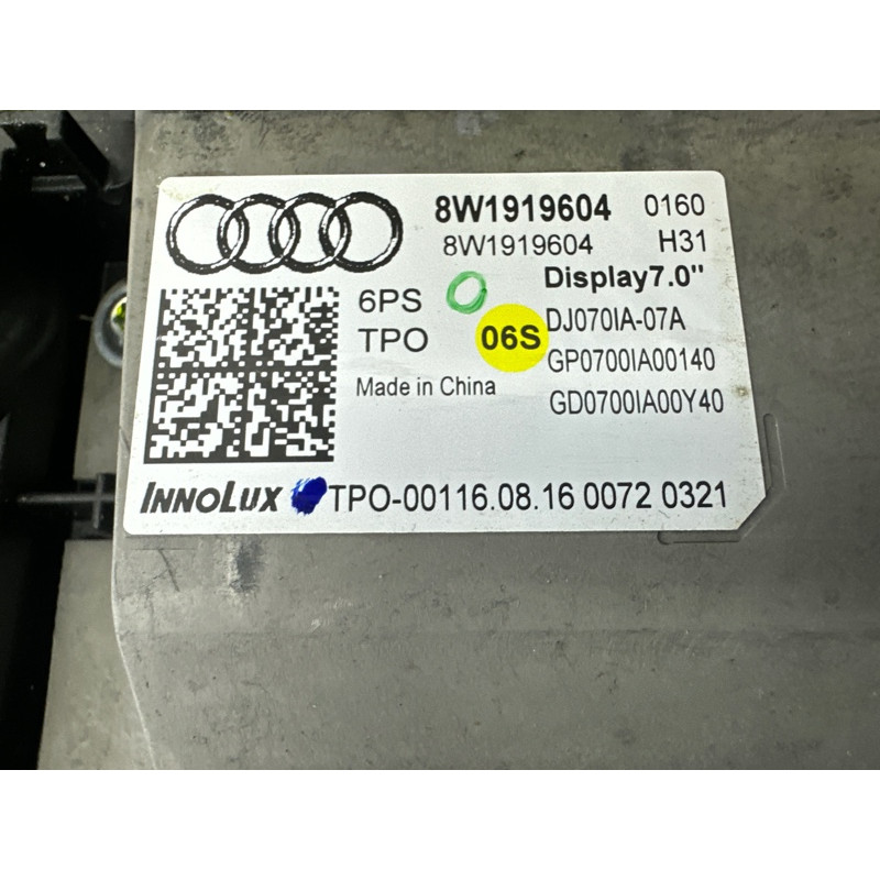 Монитор (электрика) AUDI A4 B9 2017 2.0 TFSI 8W1919604