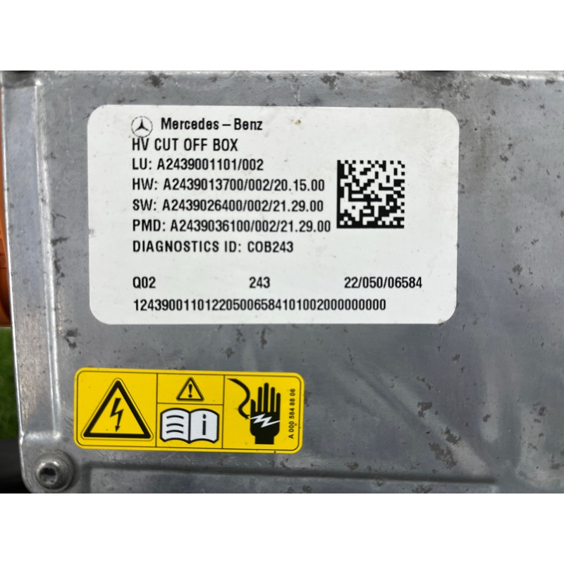 Распределительный блок высокого напряжения (электрика) Mercedes-Benz EQB 350 X243 2022 A2439003901