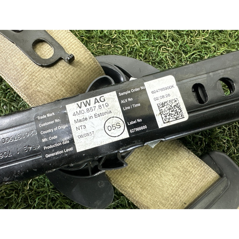 Ремень безопасности (airbag / безопасность) AUDI A4 B9 2017 2.0 TFSI 8W0857705GJXE