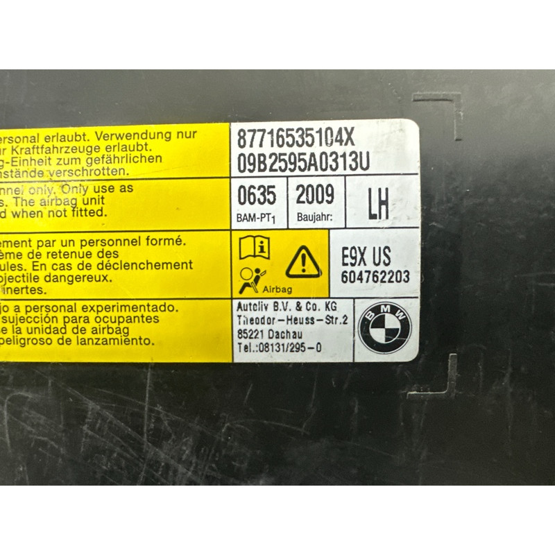 Airbag сидения (airbag / безопасность) BMW 3-series E90 2010 3.0 N54 72127165351