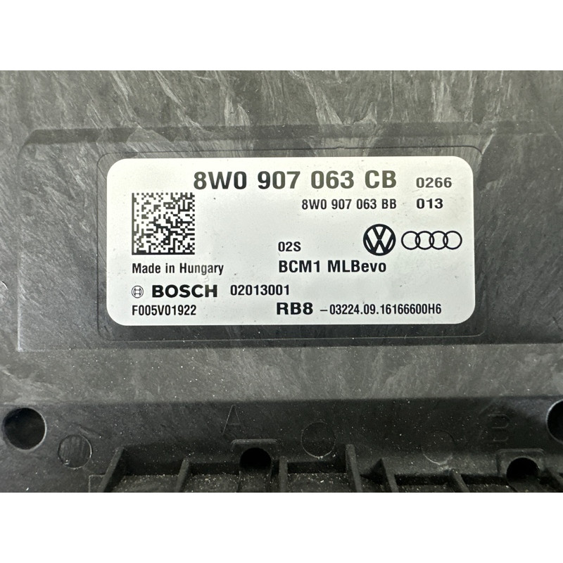 Модуль BCM (электрика / блоки управления) AUDI A4 B9 2017 2.0 TFSI 8W0907063CB