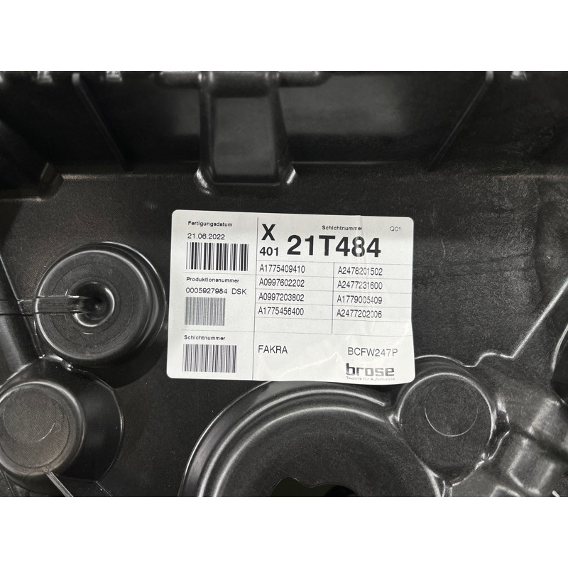 Механізм склопідйомника (кузов и элементы) Mercedes-Benz EQB 350 X243 2022 A2477202006