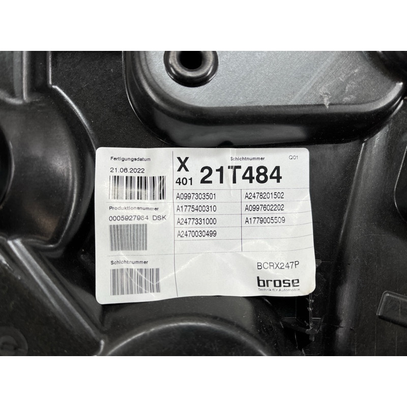 Механізм склопідйомника (кузов и элементы) Mercedes-Benz EQB 350 X243 2022 A2477300703