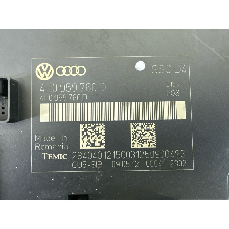 Блок управления сиденьем (электрика / блоки управления) Volkswagen Touareg NF 2013 3.0 Hybrid 4H0959760DZ03