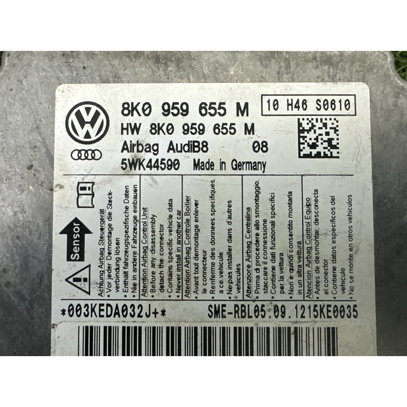 Блок управления airbag (airbag / безопасность) AUDI A4 B8 2013 2.0 TFSI 8K0959655M