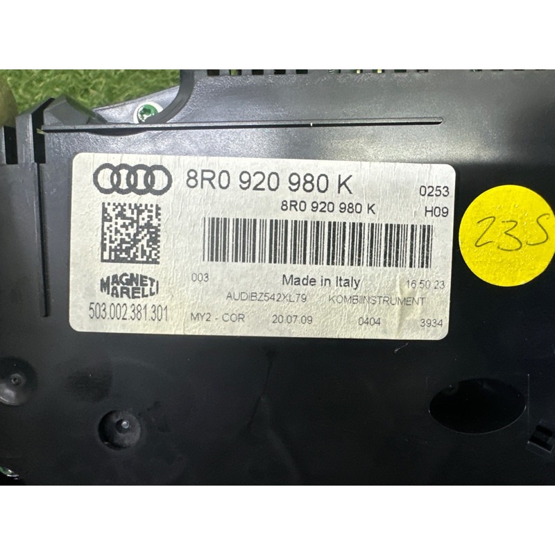 Панель приладів (салон) AUDI Q5 8R 2010 3.2 CALB 8R0920980K