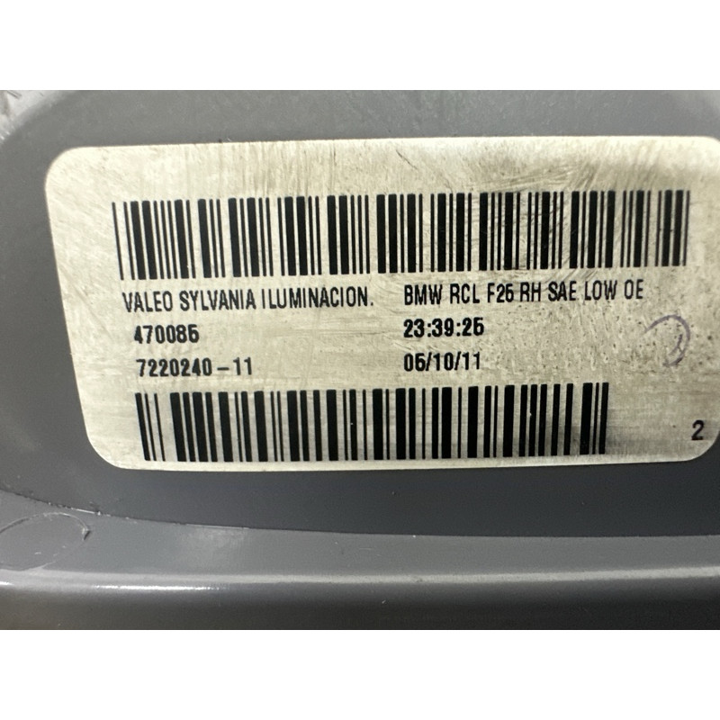 Задний фонарь (оптика) BMW X3 F25 2012 3.0 63217220240