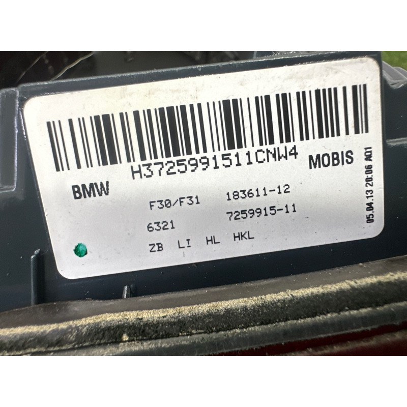 Задний фонарь (оптика) BMW 3-series F30 2013 2.0 63217372793