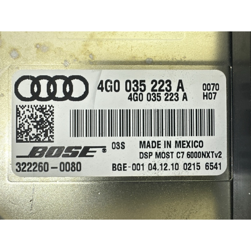 Підсилювач звуку (електрика) AUDI A8 D4 2011 4.2 CDRA 4G0035223A