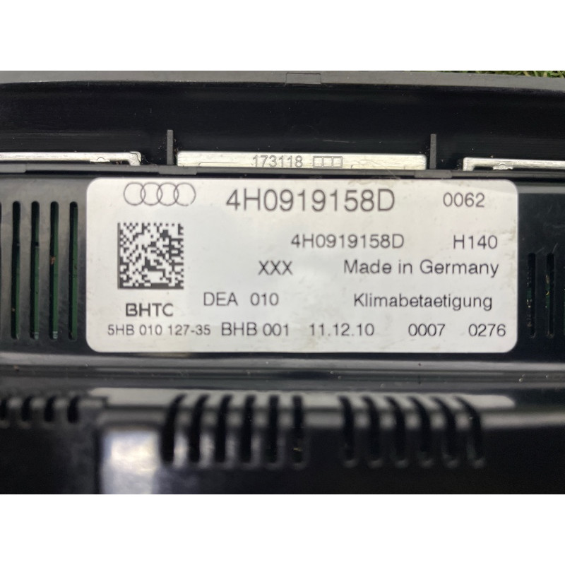 Панель управления климат-контролем (электрика / блоки управления) AUDI A8 D4 2011 4.2 CDRA 4H0919158DDEA
