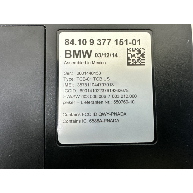 Блок телематики (электрика / блоки управления) BMW 3-series F30 2015 2.0 84106836777