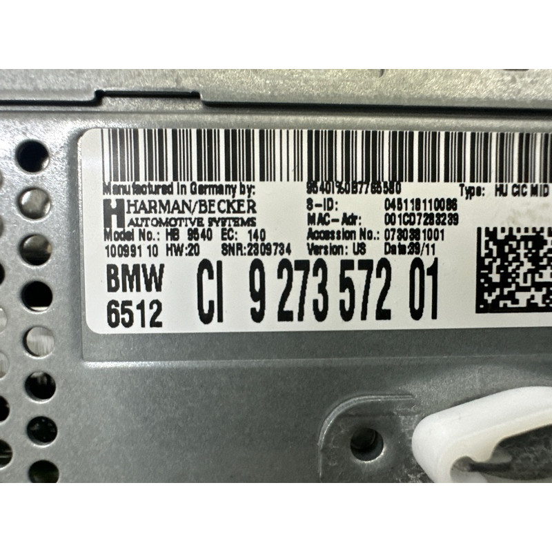 Блок управления мультимедиа (электрика / блоки управления) BMW X3 F25 2012 3.0 65129273572