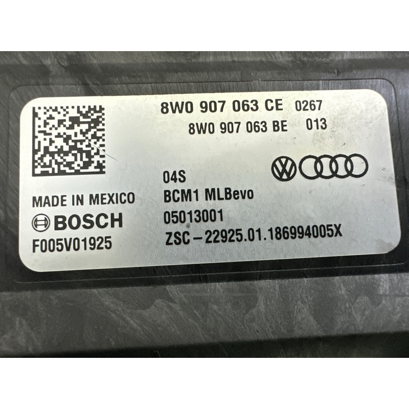 Модуль BCM (электрика / блоки управления) AUDI Q5 FY 2018 2.0 DAYB 8W0907063CE