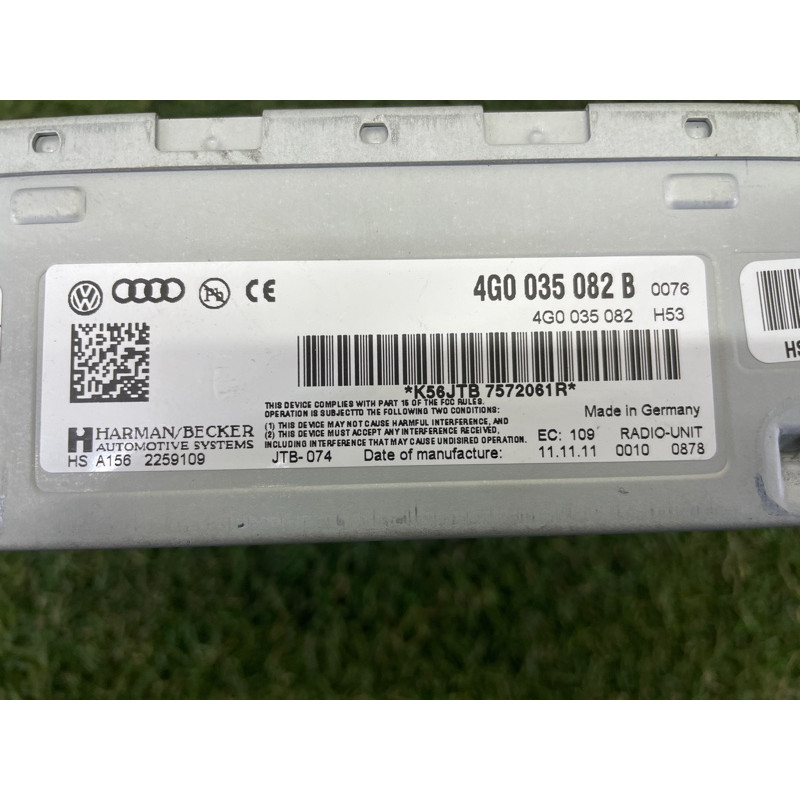 Блок радиоприемника (электрика / блоки управления) Volkswagen Touareg NF 2012 3.0 TDI 4G0035080B
