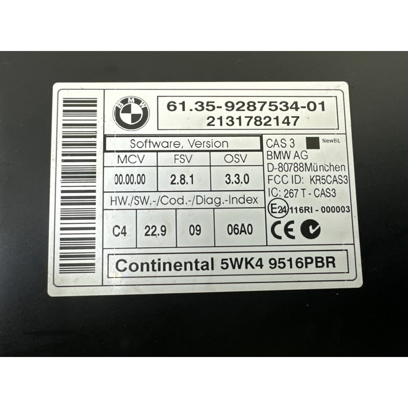 Блок управления CAS (электрика / блоки управления) BMW X1 E84 2014 2.0 61359395656