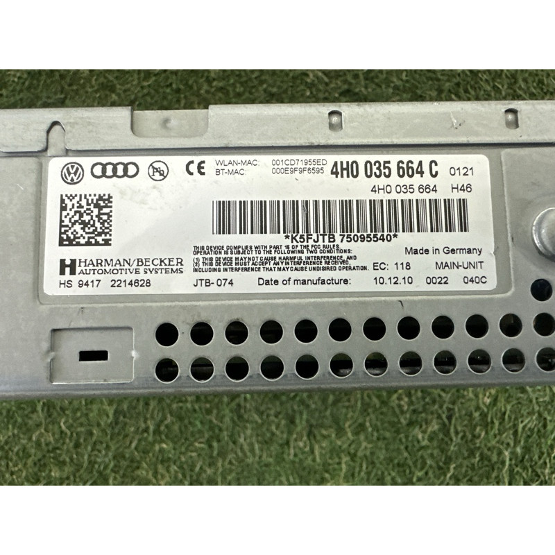 Блок управления мультимедиа (электрика / блоки управления) AUDI A8 D4 2011 4.2 CDRA 4H0035664CX