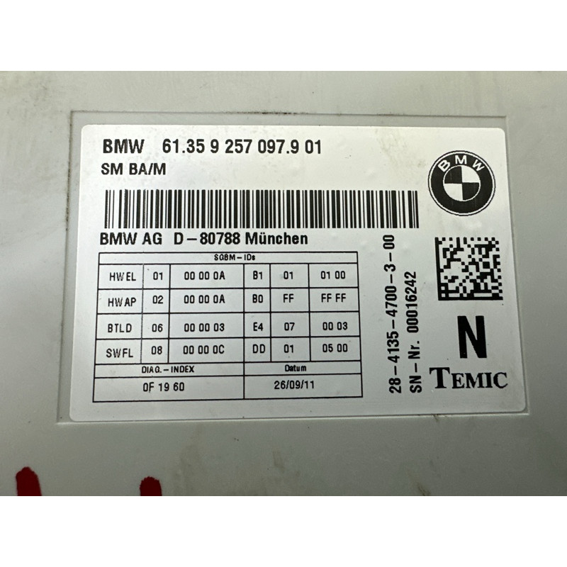 Блок управления сиденьем (электрика / блоки управления) BMW X3 F25 2012 3.0 61359459673