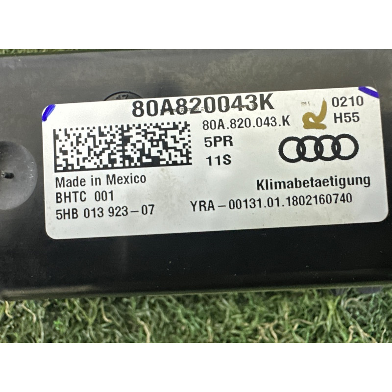 Панель управления климат-контролем (электрика / блоки управления) AUDI Q5 FY 2018 2.0 DAYB 80A820043N5PR
