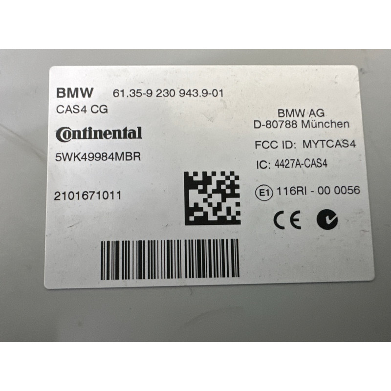 Блок керування CAS (електрика / блоки управління) BMW 7-series F01 2011 3.0 N54 61356809374