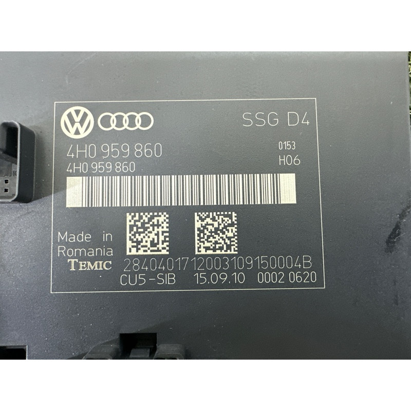 Блок управления сиденьем (электрика / блоки управления) AUDI A8 D4 2011 4.2 CDRA 4H0959860