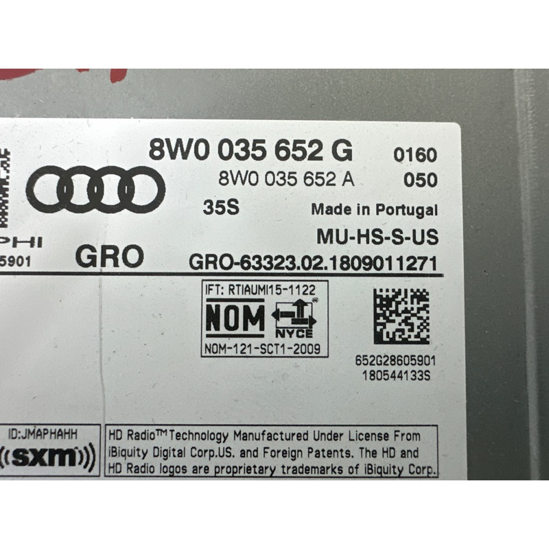 Блок керування мультимедіа (електрика / блоки управління) AUDI A4 B9 2018 2.0 DBPA 8W0035654G