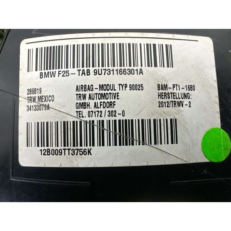 Airbag сидения (airbag / безопасность) BMW X3 F25 2012 3.0 72127311663